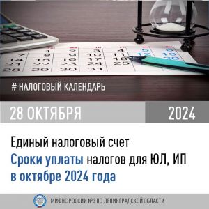 Единый срок уплаты налогов для индивидуальных предпринимателей и юридических лиц 